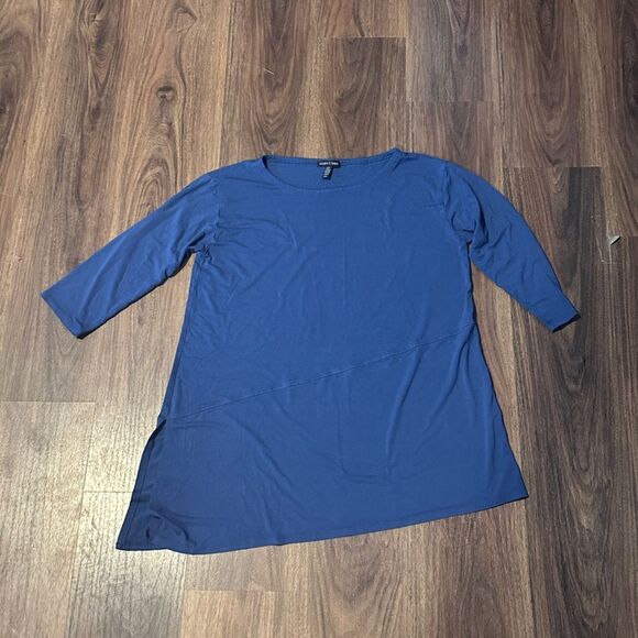 Blue Eileen Fisher Top Size Medium - Picture 2 of 3